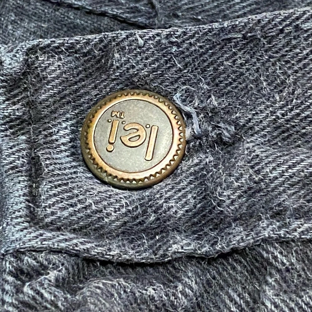 Vintage LEI Jean Shorts Women 7 High Waisted 90’s Black Denim Casual Made in USA